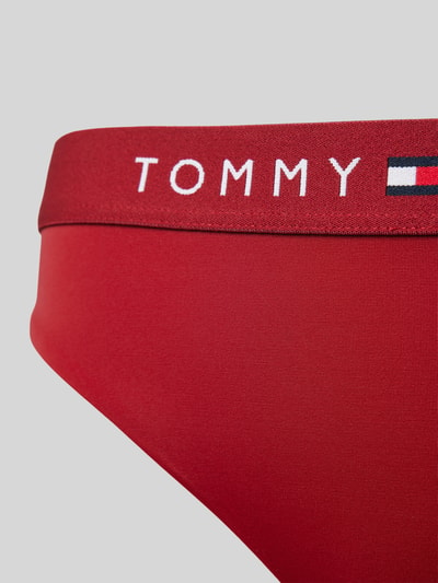 TOMMY HILFIGER Bikinibroekje met elastische band met label Donkerrood - 2