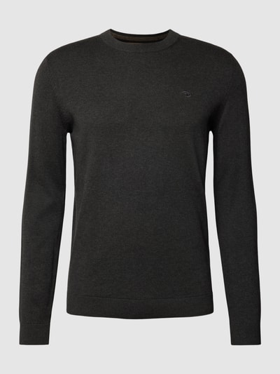 Tom Tailor Gebreide pullover met ronde hals Antraciet - 2