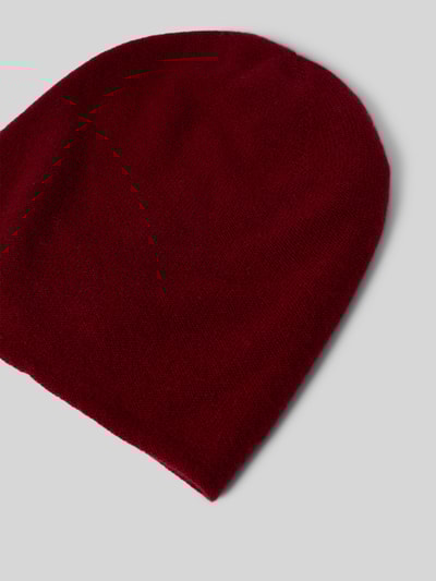 Seeberger Beanie van puur kasjmier Bordeaux - 2