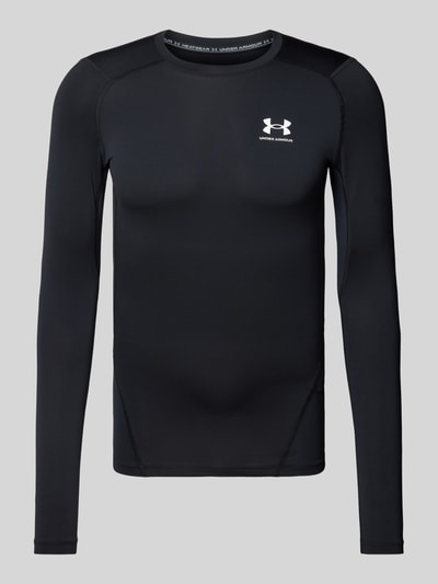 Under Armour Bluzka z długim rękawem i nadrukiem z logo Czarny 1