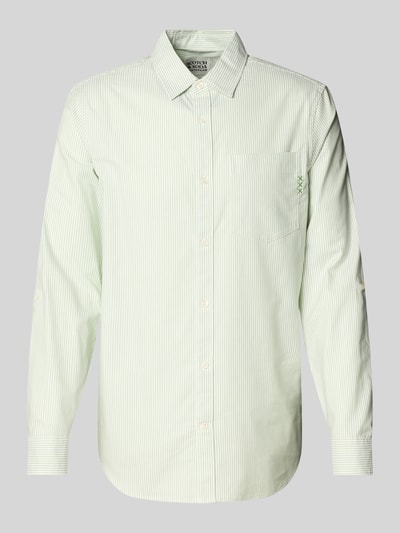 Scotch & Soda Regular Fit Freizeithemd mit Brusttasche Hellgruen 2