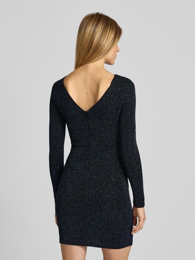 Jake*s Cocktail Sukienka koktajlowa o kroju slim fit z efektem błyszczącym Metaliczny niebieski melan 5