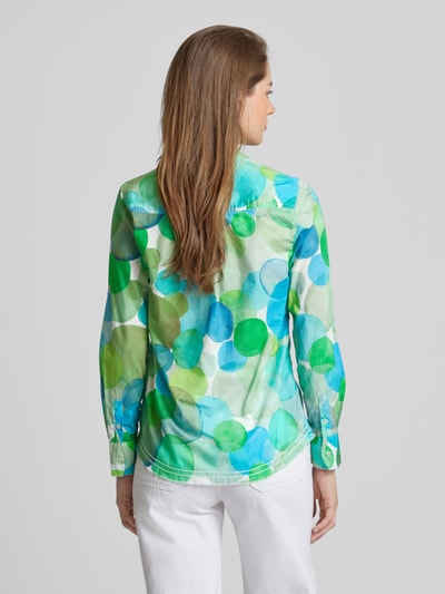 Emily Van den Bergh Blouse in all-over look Groen - 5