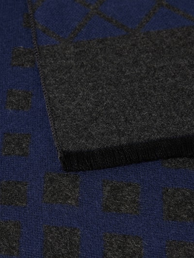 Christian Berg Men Schal mit Ausfransungen Marine 2