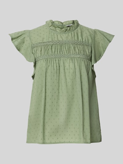 Only Top bluzkowy o kroju regular fit z czystej bawełny model ‘KATTI’ Trzcinowy 2