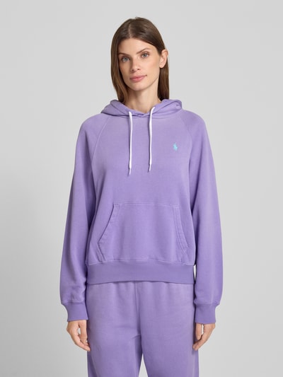 Polo Ralph Lauren Oversized Hoodie mit Kapuze Lila 4