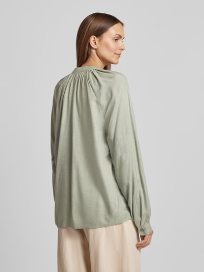 QS Blouseshirt met V-hals Lichtgroen - 5