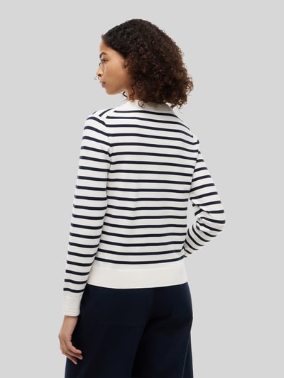 Tommy Hilfiger Regular Fit Strickjacke aus Baumwoll-Mix mit goldenen Knöpfen Ecru 5