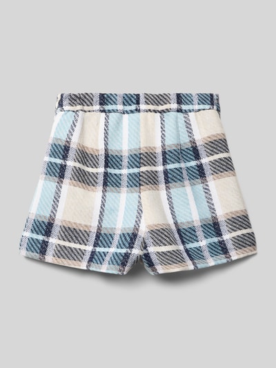 Mayoral Bermudy o kroju regular fit z dodatkiem wełny lana i nadrukiem na całej powierzchni Granatowy 3