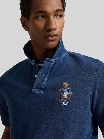 Polo Ralph Lauren Regular Fit Poloshirt mit Polo-Bear-Details Jeansblau 3