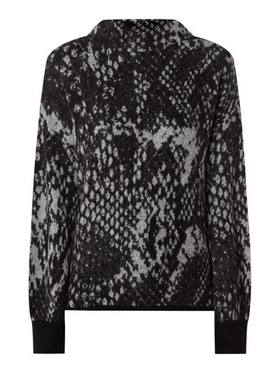 OPUS Pullover in Snake-Optik  Anthrazit 2