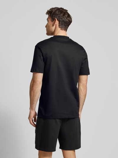 HUGO T-Shirt mit Label-Patch Modell 'Dalile' Black 5