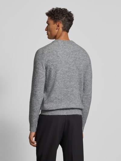 SELECTED HOMME Regular Fit Strickpullover mit Alpaka-Woll-Mix Modell 'RAI' Hellgrau 5