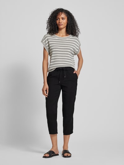 Toni Dress Spodnie materiałowe o skróconym kroju regular fit model ‘Pia’ Czarny 1