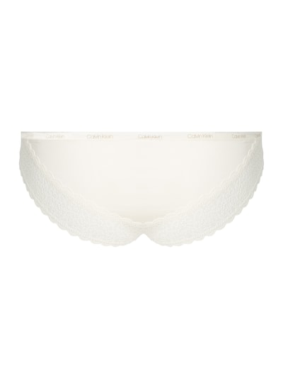 Calvin Klein Underwear Brazyliany z koronkowym obszyciem  Złamany biały 3