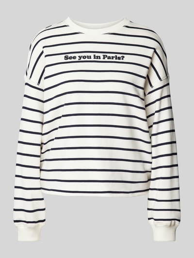 Smith and Soul Sweatshirt mit Statement-Stitching Marine 2