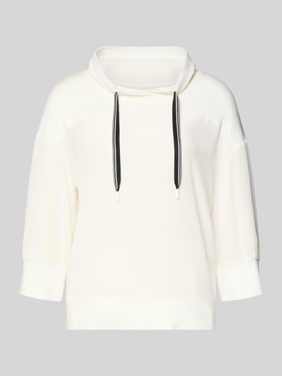 Marc Cain T-Shirt mit 3/4-Arm und Kapuze Weiss 2