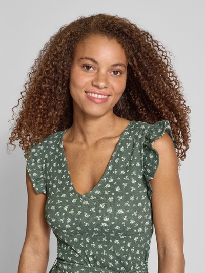 Only Tailliertes Minikleid mit Bindegürtel Modell 'HILLARY' Schilf 3