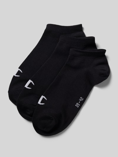 CHAMPION Sneakersocken mit Label-Print im 3er-Pack Black 1