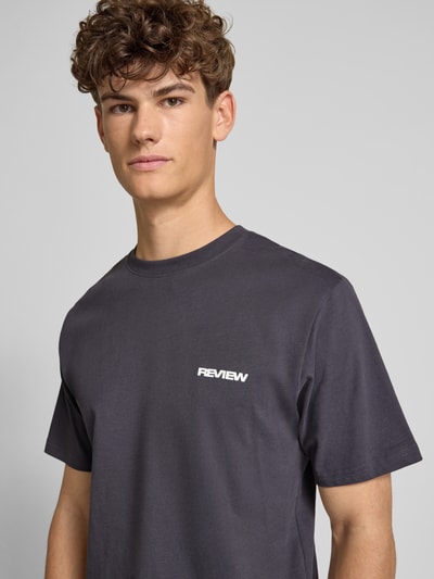 REVIEW T-Shirt mit Rundhalsausschnitt Anthrazit 3