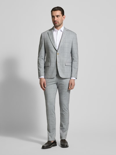 OLYMP Level 5 Slim Fit Business-Hemd mit Strukturmuster und Kentkragen Weiss 1