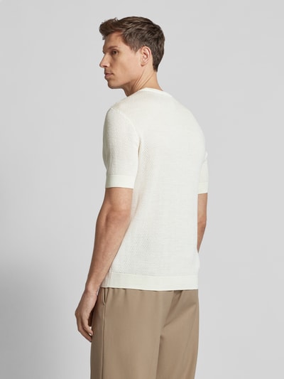 Emporio Armani T-Shirt mit Strukturmuster Sand 5