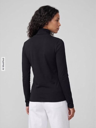 Marc O'Polo DENIM Regular Fit Langarmshirt aus Baumwoll-Mix Black 5