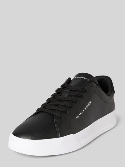 Tommy Hilfiger Low Top Sneaker aus Leder-Mix Black 1