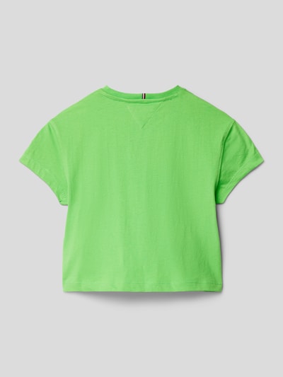 Tommy Hilfiger Kids T-shirt z nadrukiem z logo model ‘TIMELESS TOMMY’ Jasnozielony 3