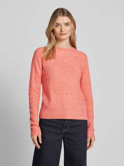 Vero Moda Weicher Langarm Pullover mit Rundhalsausschnitt Modell 'DOFFY' Rot 4