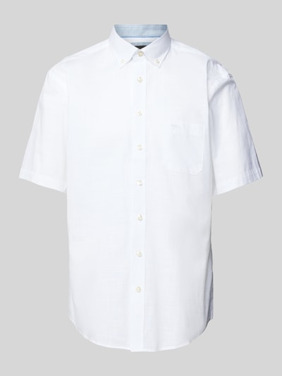 Fynch-Hatton Freizeithemd mit Button-Down-Kragen Modell 'Summer' Weiss 2