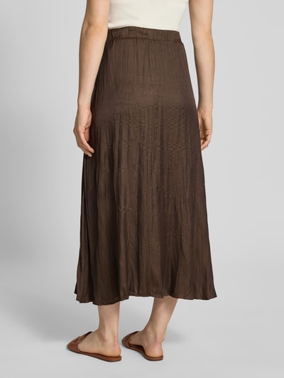 More & More Midirok met elastische band Chocoladebruin - 5