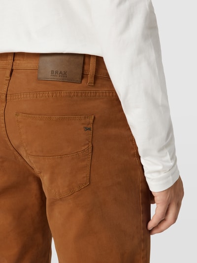 Brax Straight Fit Chino mit Label-Detail Modell 'Cadiz' Camel 3