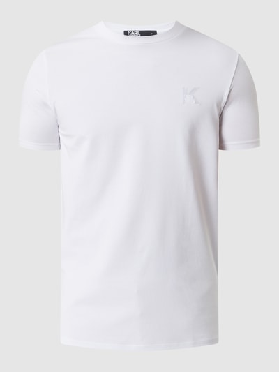 Karl Lagerfeld T-shirt met stretch  Wit - 2