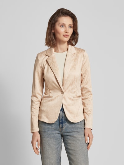 ICHI Blazer mit Animal-Print Modell 'Kate' Beige 4