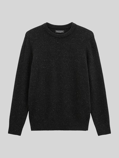 Marc O'Polo Pullover aus Wolle mit Tweedstruktur Black 2