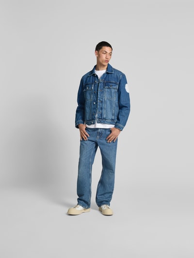 ISNURH Regular Fit Jeansjacke mit Brusttaschen Jeansblau 1