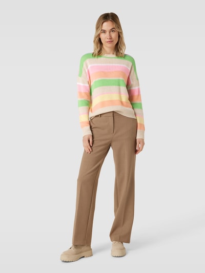 (The Mercer) N.Y. Gebreide pullover met streepmotief Lichtgroen - 1