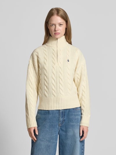 Polo Ralph Lauren Troyer aus Woll-Mix mit Kaschmir-Anteil Sand 4