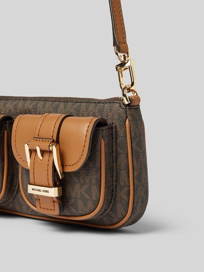 MICHAEL Michael Kors Pouchette mit Außenfächern Modell 'ZOE' Mittelbraun 3