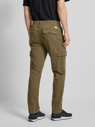 Pepe Jeans Slim fit cargobroek met tunnelkoord, model 'Gymdigo' Olijfgroen - 5