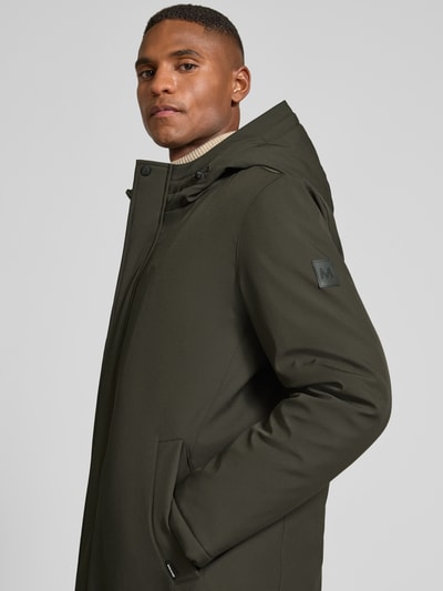 Matinique Regular fit parka met capuchon, model 'Madeston' Olijfgroen - 3