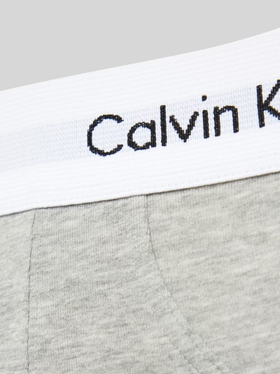 Calvin Klein Underwear Slipy z pasem z logo w zestawie 3 szt. Grafitowy 2