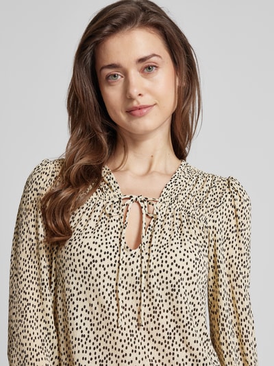 Mango Bluse mit Allover-Print Modell 'POMELO' Offwhite 3