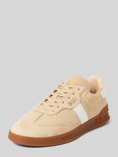 Polo Ralph Lauren Sneaker aus echtem Leder Modell 'Aera' Beige 1