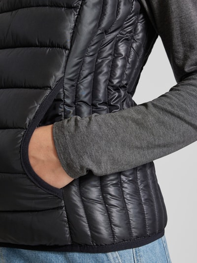 QS Bodywarmer met opstaande kraag en steekzakken Zwart - 3