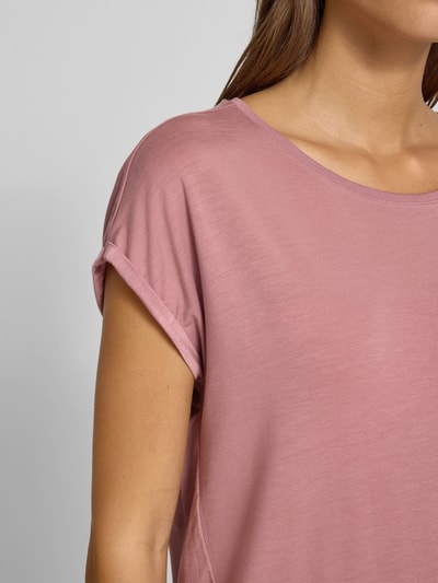 Vero Moda T-shirt o kroju regular fit z mieszanki lyocellu model ‘AVA’ Różowy 3