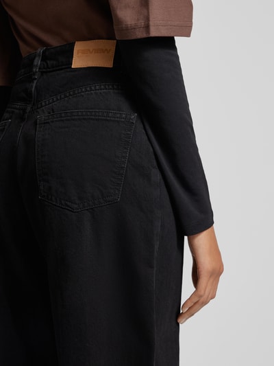 Review Wide Leg Jeans im 5-Pocket-Design Black 3