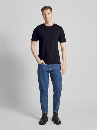 Tom Tailor T-shirt in effen design in een set van 2 stuks Zwart - 1