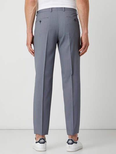 s.Oliver BLACK LABEL Pantalon met persplooien  Blauw gemêleerd - 5